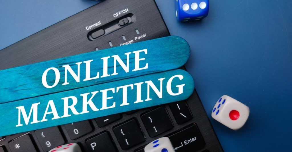 Infographic over effectieve online marketingstrategieën voor tandartsen inclusief website-optimalisatie, SEO en social media