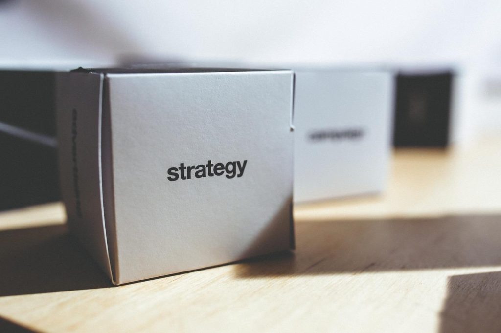 Infographic over de componenten van een effectieve supply chain strategie voor bedrijven